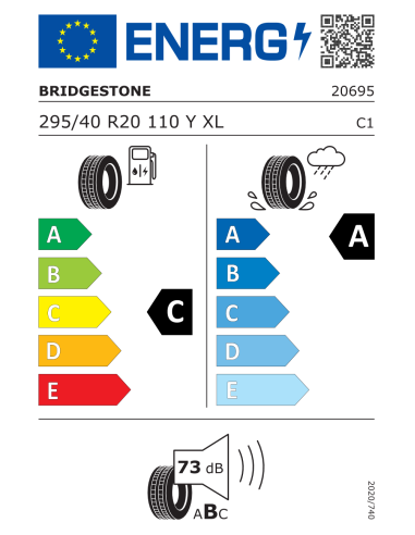 Bridgestone POTENZA SPORT 295/40 R20 110 Y EXTRALOAD
