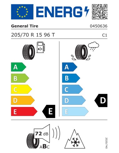 General Grabber AT3 205/70 R15 96 T