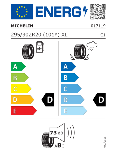 Michelin PILOT SPORT CUP 2 295/30 R20 101 Y EXTRALOAD