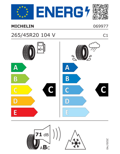 Michelin PILOT ALPIN 5 SUV N0 265/45 R20 104 V