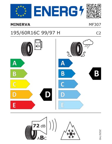Minerva ALL SEASON VAN MASTER 195/60 R16C 99/97 H