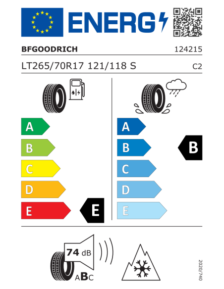 Bfgoodrich ALL TERRAIN T/A KO2 265/70 R17 121/118 S