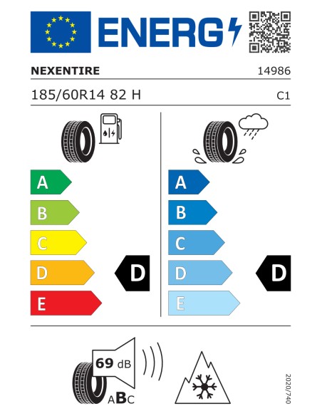 Roadstone N PRIZ 4 SEASON 185/60 R14 82 H