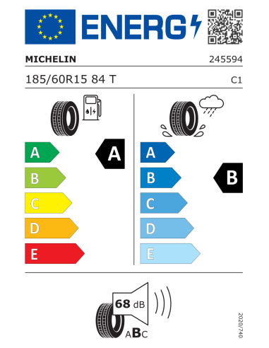 Michelin E PRIMACY 185/60 R15 84 T