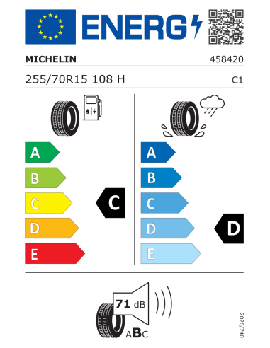 Michelin LATITUDE CROSS 255/70 R15 108 H