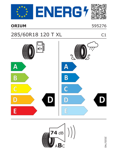Orium ROAD-TERRAIN 285/60 R18 120 T EXTRALOAD