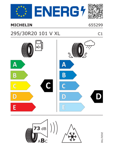 Michelin ALPINPA4N1 295/30 R20 101 V EXTRALOAD