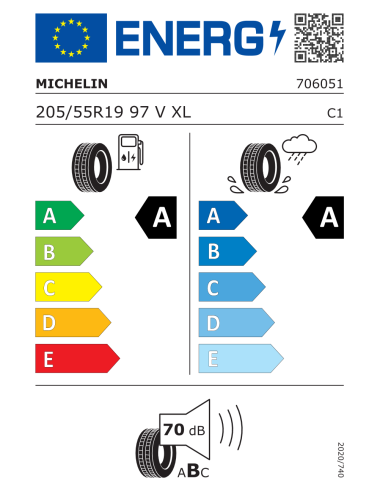 Michelin E-PRIMS1XL 205/55 R19 97 V EXTRALOAD
