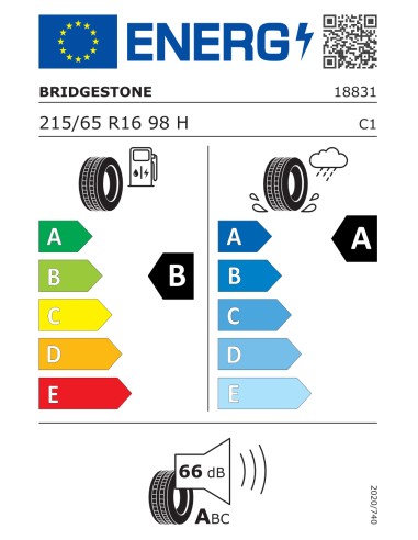 Bridgestone TURANZA T005 215/65 R16 98 H