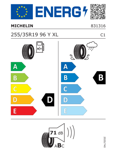 Michelin P.SPORT 4 S 255/35 R19 96 Y EXTRALOAD
