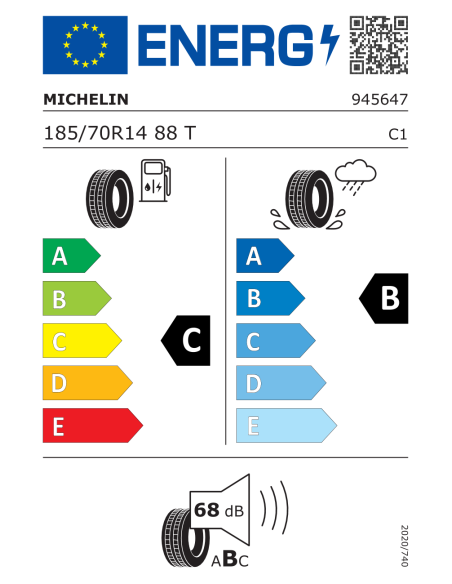 Michelin ENERGY SAVER + 185/70 R14 88 T