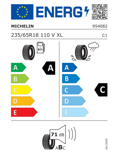 Michelin Latitude Tour HP 235/65 R18 110 V EXTRALOAD