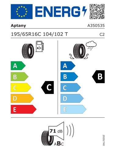 Aptany RL108 195/65 R16C 104/102 T