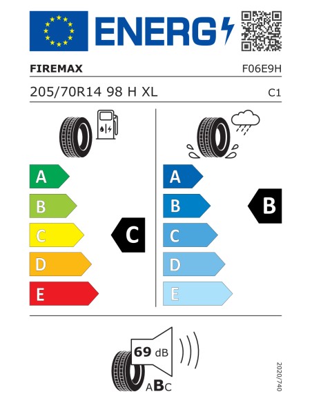Firemax FM601 205/70 R14 98 H