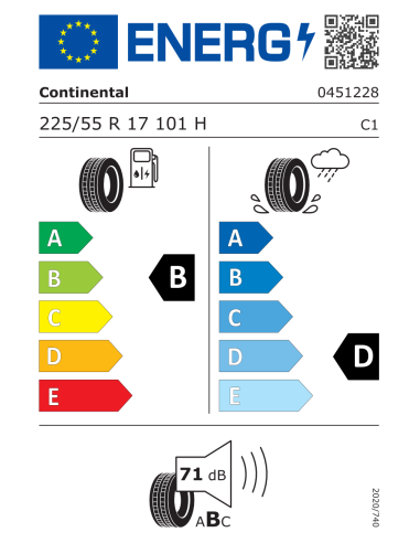 Continental VANCOFOURSEASON 225/55 R17 101 H EXTRALOAD