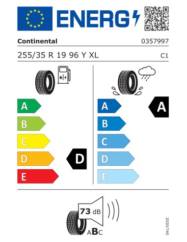 Continental SportContact 6 RO1 255/35 R19 96 Y EXTRALOAD