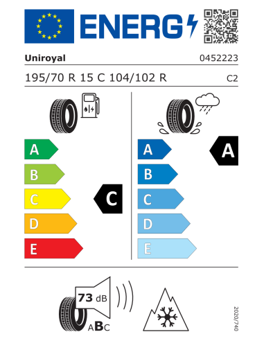 Uniroyal AllSeasonMax 195/70 R15 104 R