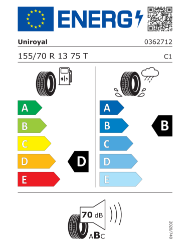 Uniroyal RAINEXPERT-3 155/70 R13 75 T