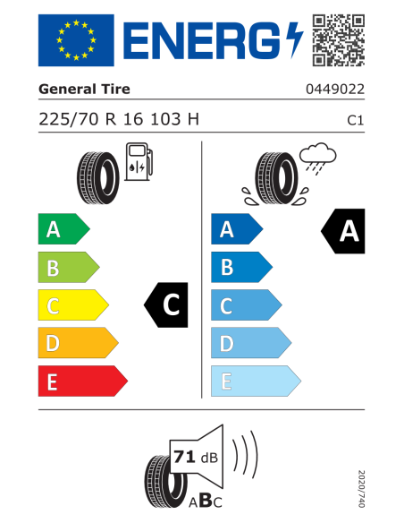 General GRABBER GT PLUS 225/70 R16 103 H