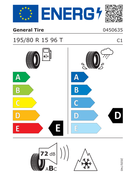 General Grabber AT3 195/80 R15 96 T