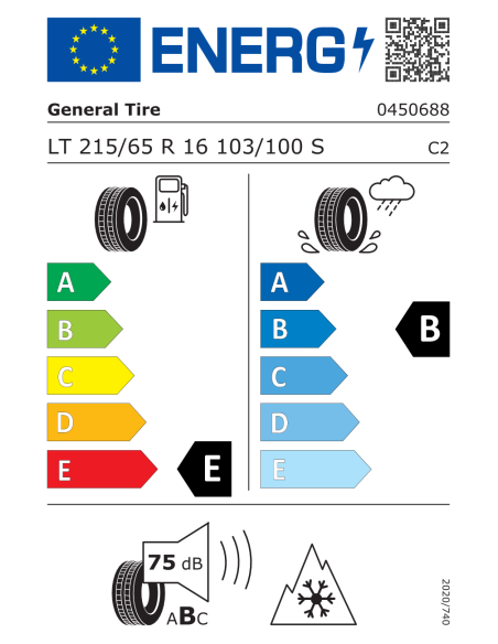 General Grabber AT3 215/65 R16 103/100 S