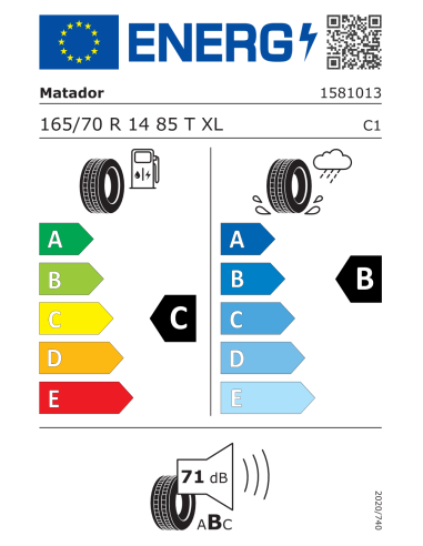 Matador MP47 HECTORRA 3 165/70 R14 85 T EXTRALOAD