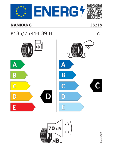Nankang N605 185/75 R14 89 H
