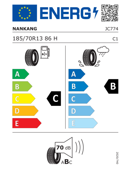 Nankang NA-1 185/70 R13 86 H