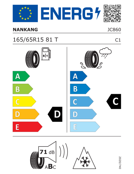Nankang N-607+ 165/65 R15 81 T