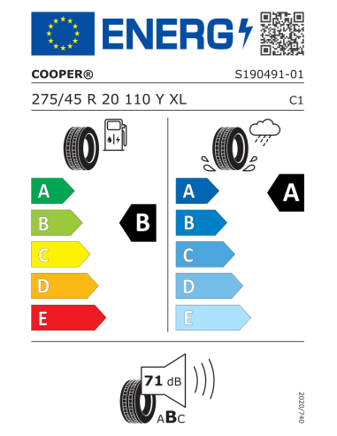 Cooper ZEON 4XS SPORT 275/45 R20 110 Y