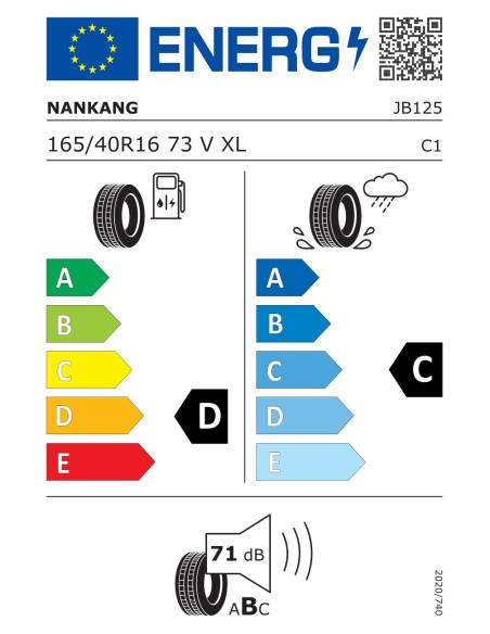 Nankang NS-20 165/40 R16 73 V EXTRALOAD