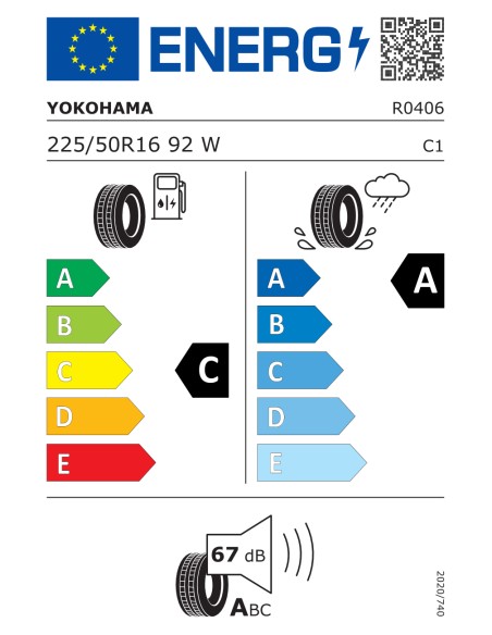 Yokohama ADVAN FLEVA V701 225/50 R16 92 W