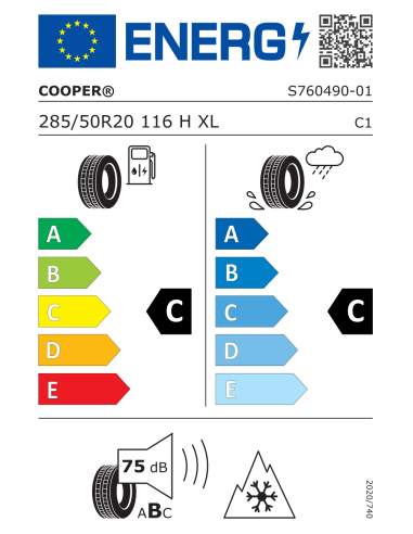 Cooper DISCOVERER A/T3 SPORT 2 BSW XL 285/50 R20 116 H EXTRALOAD