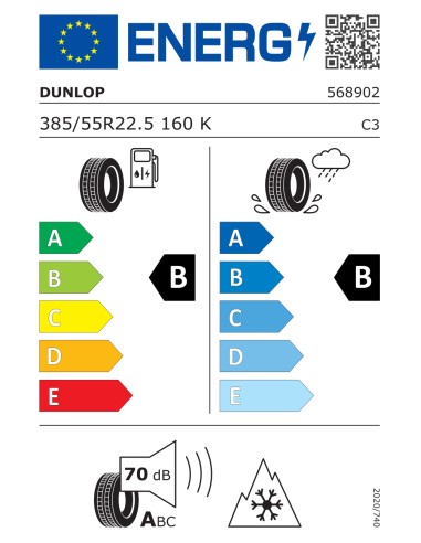 Dunlop SP346 385/55 R22.5 160K/158 L