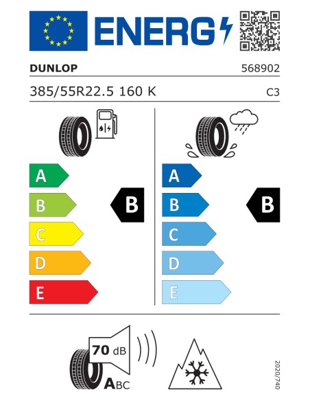 Dunlop SP346 385/55 R22.5 160K/158 L