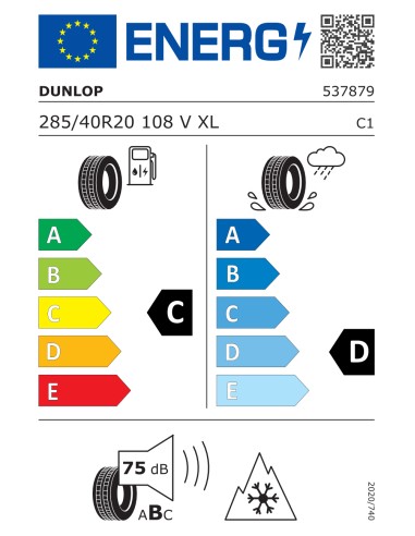 Dunlop WINTER SPORT 5 SUV XL MFS MO 285/40 R20 108 V