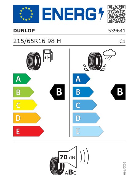 Dunlop SP Sport FastResponse 215/65 R16 98 H