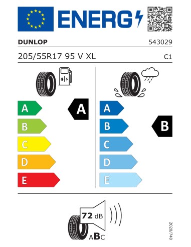 Dunlop Sport BluResponse 205/55 R17 95 V EXTRALOAD
