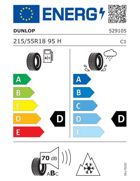 Dunlop WI.SP.4D ROF 215/55 R18 95 H RUNFLAT