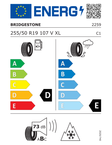 Bridgestone Blizzak LM-25 4X4 255/50 R19 107 V RUNFLAT