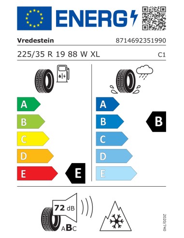 Vredestein WINTRAC PRO 225/35 R19 88 W EXTRALOAD