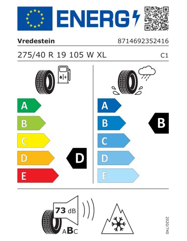 Vredestein WINTRAC PRO 275/40 R19 105 W EXTRALOAD
