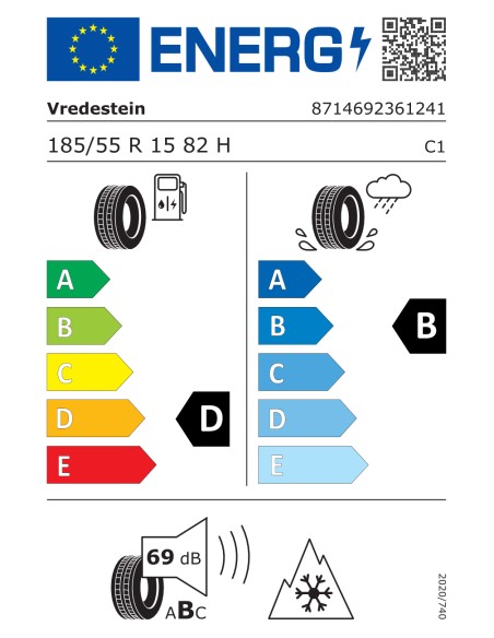 Vredestein WINTRAC 185/55 R15 82 H