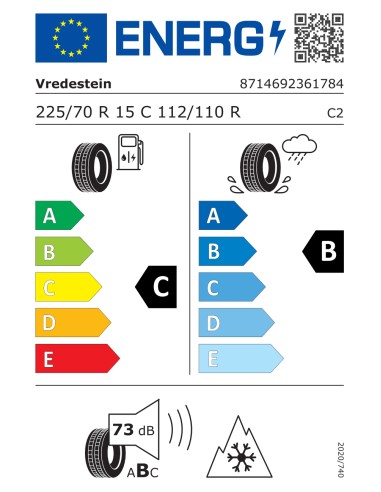 Vredestein COMTRAC 2 WINTER+ 225/70 R15 112/110 R
