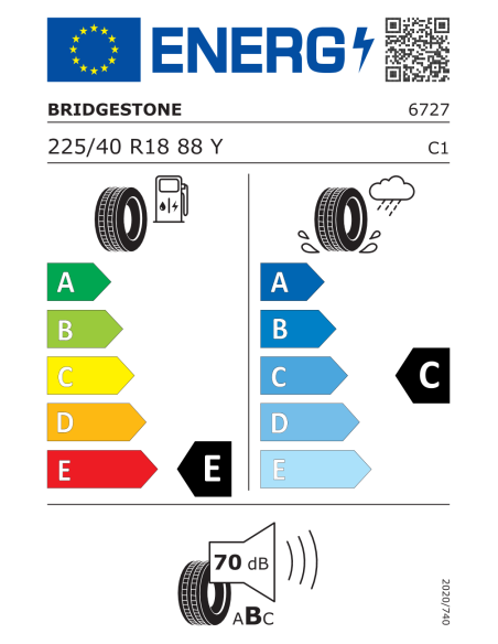 Bridgestone ER 33 TURANZA 225/40 R18 88 Y