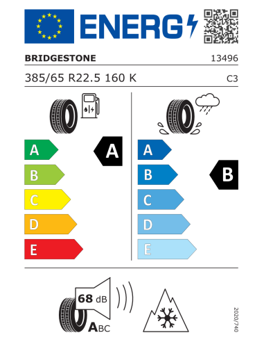 Bridgestone ECO HT2 385/65 R22.5 160K158 L
