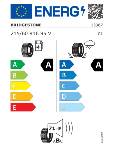 Bridgestone TURANZA T005 215/60 R16 95 V