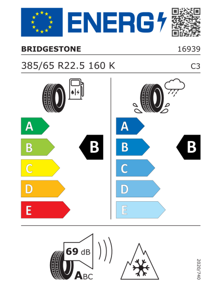 Bridgestone DURAVIS RS2 385/65 R22.5 160/158 L
