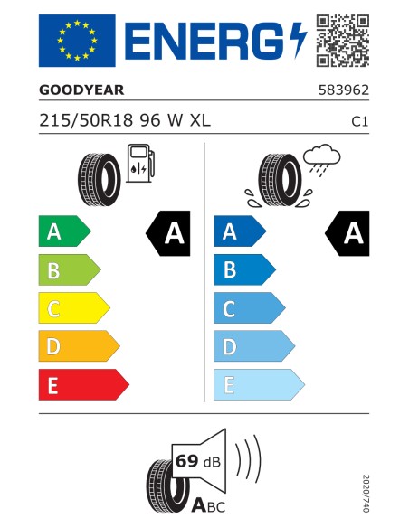 GoodYear EAGLE F1 ASSYMETRIC 5 215/50 R18 96 W EXTRALOAD