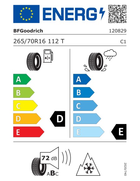 Bfgoodrich TRAIL TERRAIN T/A OWL 265/70 R16 112 T